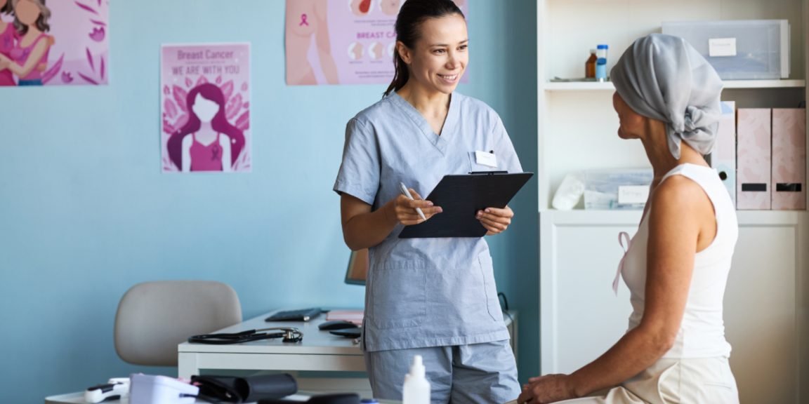 cancer patient with her doctor shutterstock 2688608295 jpg