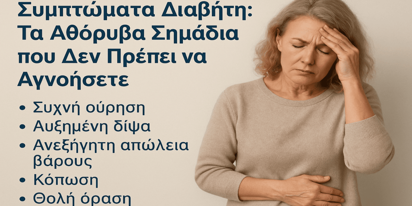 Αθόρυβα Σημάδια Διαβήτη